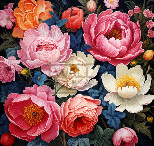 Floral Brush Strokes
