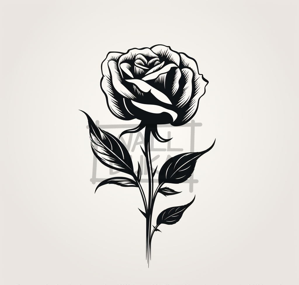 B&W Rose