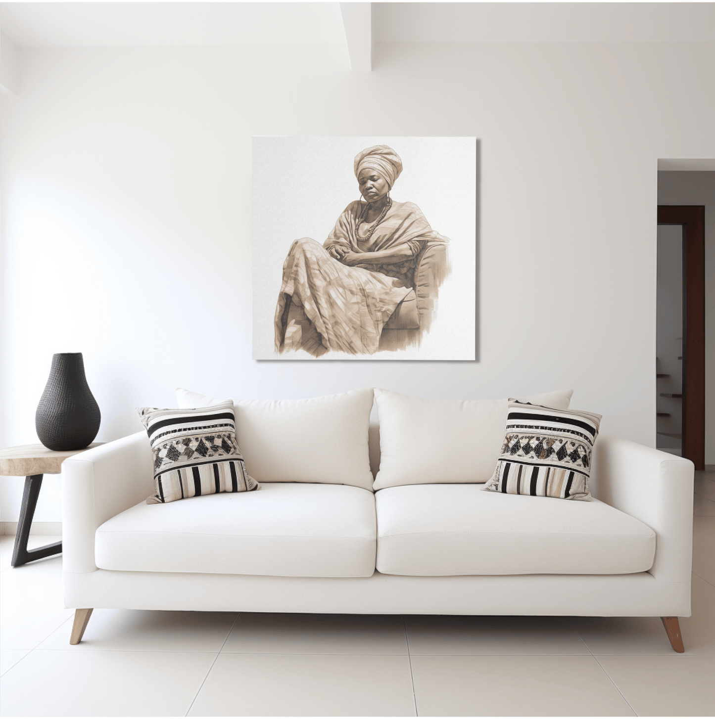 Woman on Couch