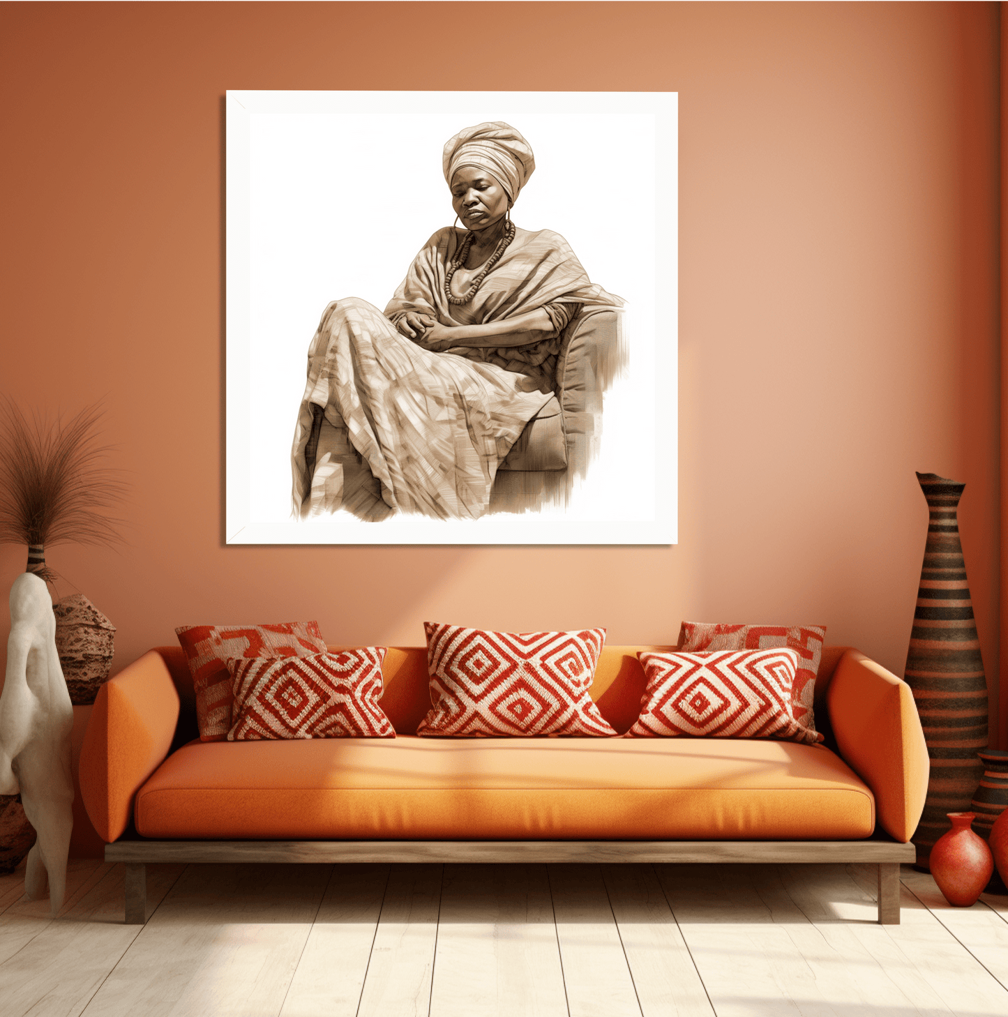 Woman on Couch