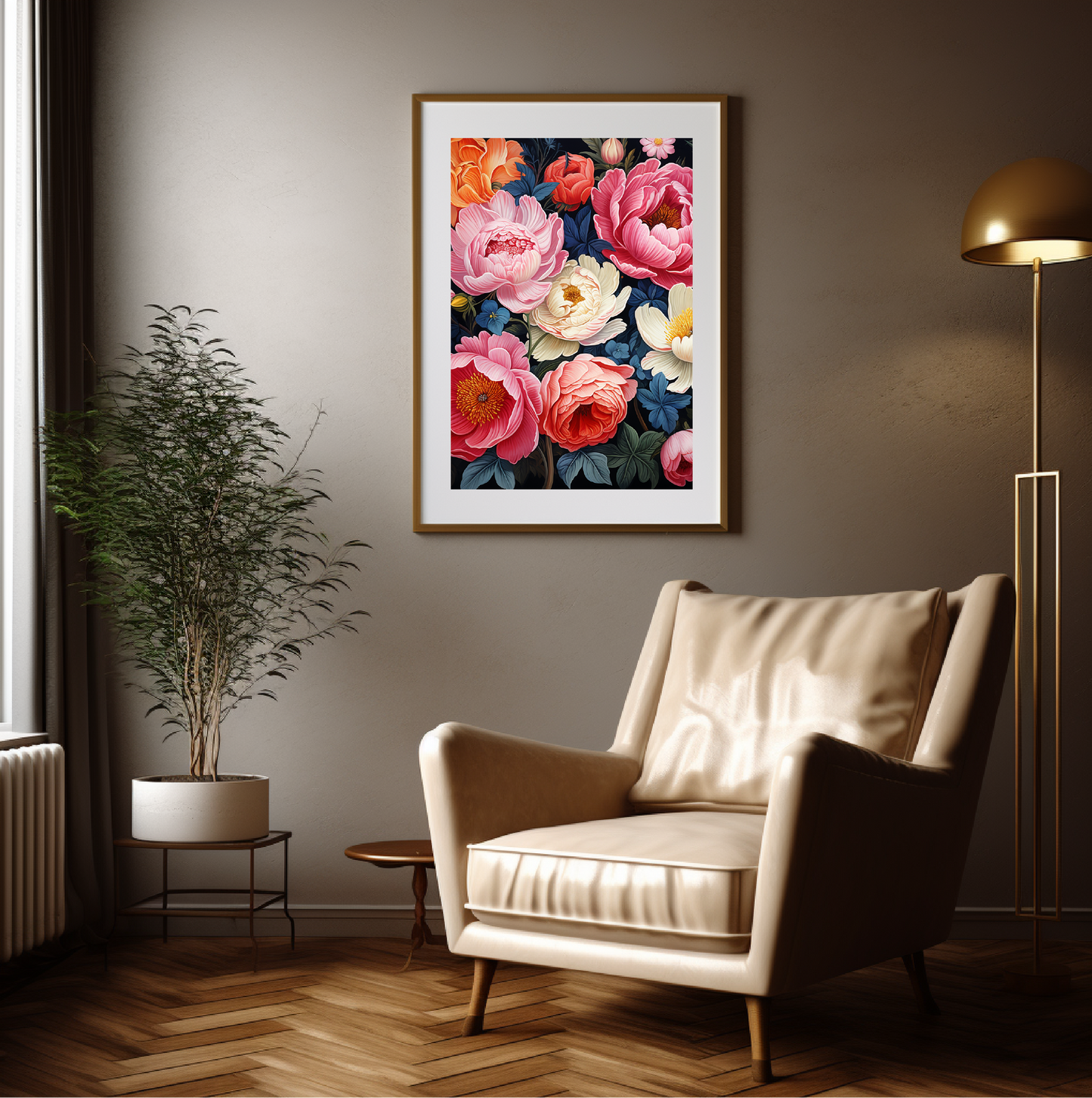 Floral Brush Strokes