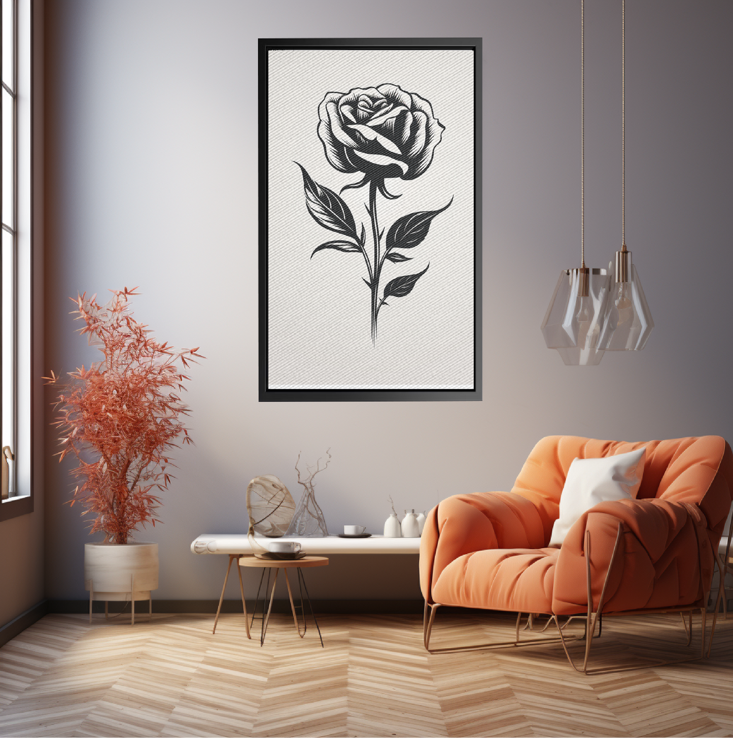 B&W Rose
