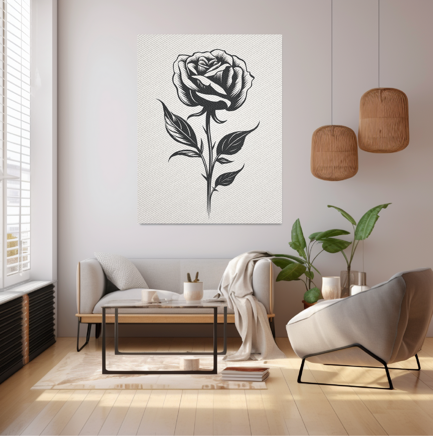 B&W Rose