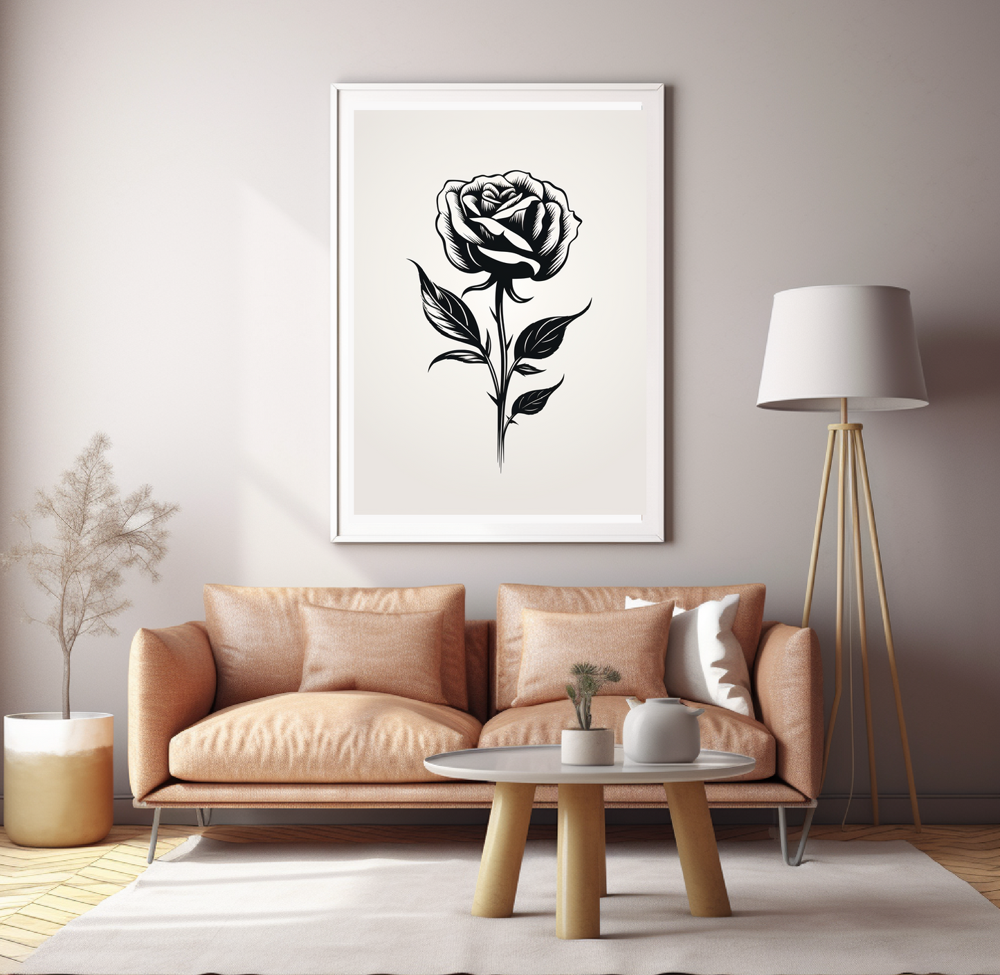 B&W Rose