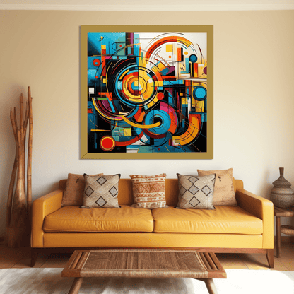 Vibrant Abstract Geometry