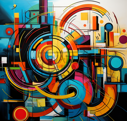 Vibrant Abstract Geometry