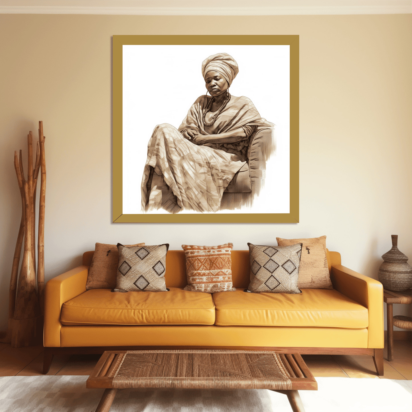 Woman on Couch
