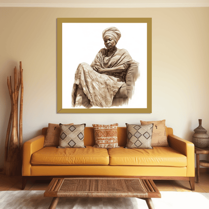 Woman on Couch