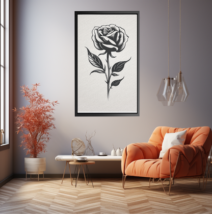 B&W Rose