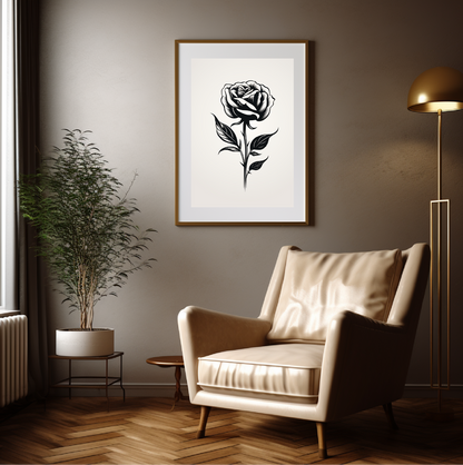 B&W Rose